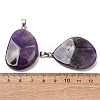Natural Banded Amethyst Pendants GG-K002-05H-2