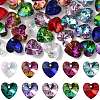 40Pcs 10 Colors Faceted Glass Charms GLAA-FS0002-68-1