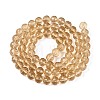 Transparent Glass Bead Strands GLAA-R095-8mm-33-2