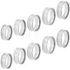 Unicraftale 10Pcs 5 Size 304 Stainless Steel Grooved Finger Ring Settings STAS-UN0041-21P-9