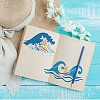 Summer Theme PET Hollow Out Drawing Painting Stencils DIY-WH0394-0294-7