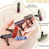 6Pcs Bullet Shape Natural Gemstone Car Air Vent Clips AJEW-PH00496-04-4