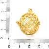 Brass Cage Pendants KK-CBA8ACD-05G-3