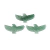 Eagle Shape Natural Green Aventurine Gemstone Pendants G-P563-05F-1