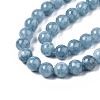 Dyed Natural Quartz Round Bead Strands X-G-R173-8mm-03-6