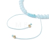 Brass Cubic Zirconia Charm Bracelets BJEW-JB12398-4