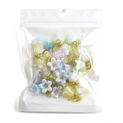 16Pcs Acrylic Pendants PALLOY-FS00075-1