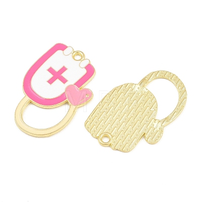 Medical Theme Alloy Enamel Pendants AL-CBA2919-03G-07B-1