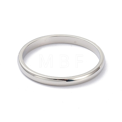 Non-Tarnish 2mm Polished Plain Dome Finger Ring for Girl Women RJEW-C012-05C-P-1