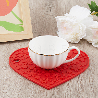 Gorgecraft 2Pcs Silicone Hot Mats for Hot Dishes AJEW-GF0008-30-1