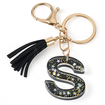 1Pc Resin Letter Keychains KEYC-TADJ0001-09S-1
