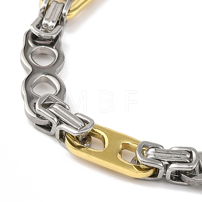 201 Stainless Steel 8 Shaped Links Chain Necklace NJEW-F22-39M-GP-1