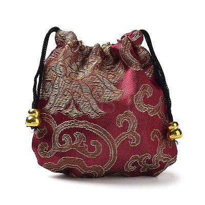 Chinese Style Stain Brocade Jewelry Packing Pouches PAAG-PW0001-161P-1-1