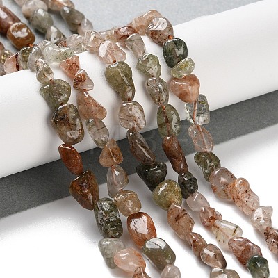 Natural Rutilated Quartz Beads Strands G-P497-01C-19-1