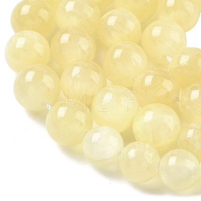 Natural Golden Silk Jade Graduated Beads Strands G-F830-A02-01-1