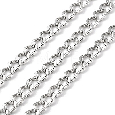 Tarnish Resistant 304 Stainless Steel Chain CHS-G027-02P-01-1