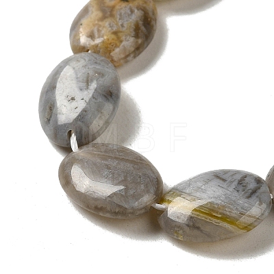 Natural Bamboo Leaf Agate Beads Strands G-NH0014-B01-02-1