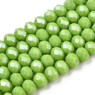 Electroplate Glass Beads Strands LS-EGLA-A034-P8mm-A28-1