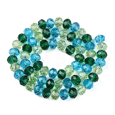 Transparent Glass Beads Strands GLAA-T023-08E-1