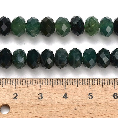 Natural Moss Agate Beads Strands G-Z111-A54-1
