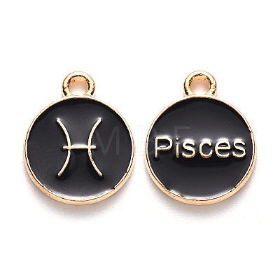 Alloy Enamel Pendants LS-ENAM-S124-01B-08H-1
