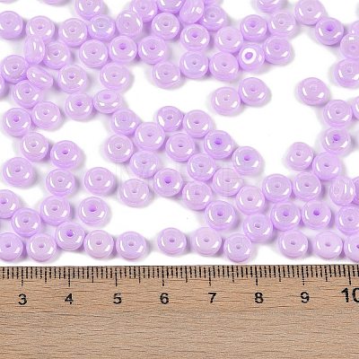 Opaque Colours Luster Glass Seed Beads SEED-P008-01C-06-1