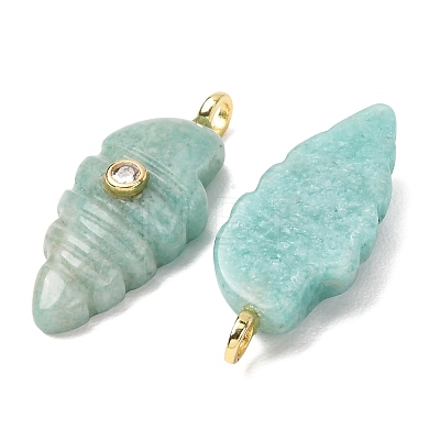 Natural Amazonite Carved Pendants G-H357-04G-04-1