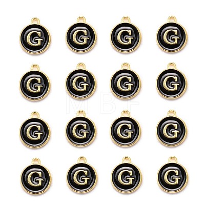 Golden Plated Alloy Charms X-ENAM-S118-02G-1