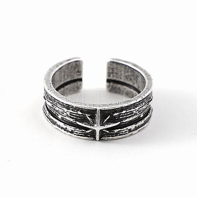 Adjustable Punk Style Alloy Cuff Rings FS-WGE8D32-01-1