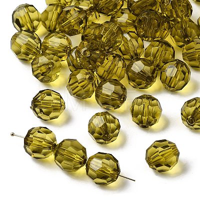 Transparent Acrylic Beads PL505Y-12-1