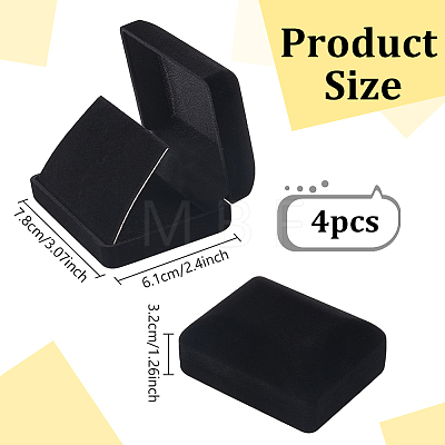 Flocking Jewelry Boxes for Badge CON-WH0112-067B-1