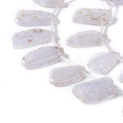 Natural Blue Lace Agate Beads Strands G-I329-01-1