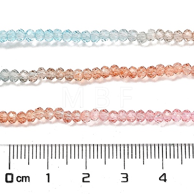 Transparent Painted Glass Beads Strands DGLA-A034-T1mm-A19-1