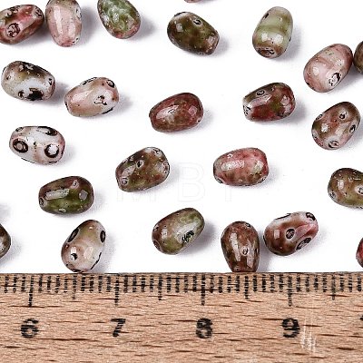 Picasso Glass Seed Beads SEED-N012-10L-1