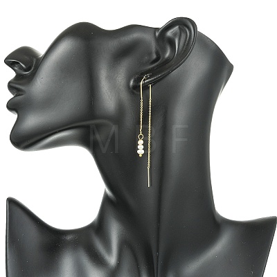 Beass Stud Earrings EJEW-JE07239-1