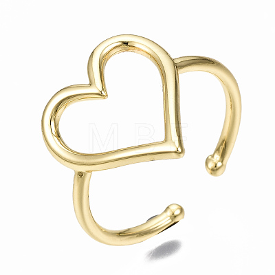 Brass Cuff Rings RJEW-N035-040-NF-1