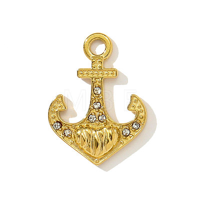 304 Stainless Steel Rhinestone Pendants STAS-OY003-91G-1