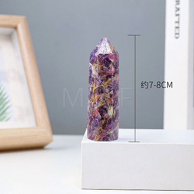 Natural Amethyst Hexagon Display Decorations PW-WG70320-01-1