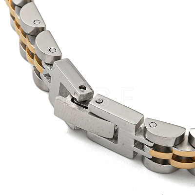 Ion Plating(IP) 304 Stainless Steel Thick Link Chain Bracelet BJEW-G649-09B-E-1