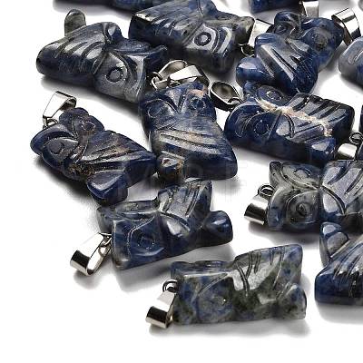 Natural Sodalite Pendants G-B127-09P-01-1