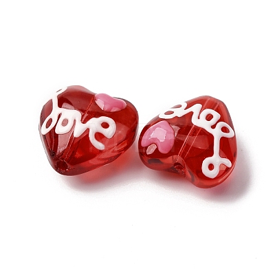 Glass Enamel Beads GLAA-Q125-01B-1