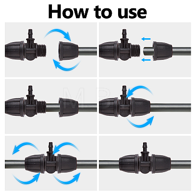 Plastic Hose Connector Adapter FIND-WH0816-211-1