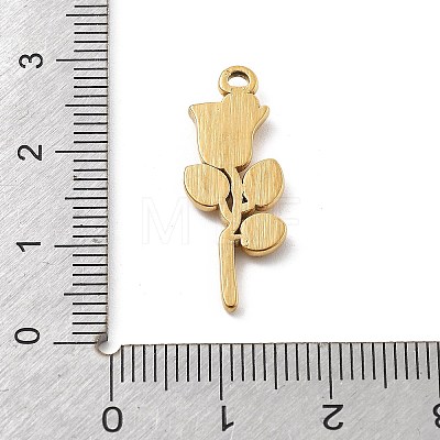 304 Stainless Steel Rhinestone Pendants STAS-D300-01G-02-1