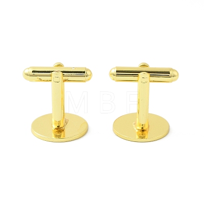 Rack Plating Brass Cuff Button KK-L151-10G-1