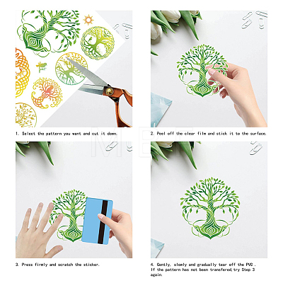 Custom Waterproof PVC Window Stickers DIY-WH0290-006-1