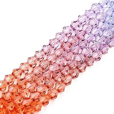 Baking Painted Glass Bead Strands DGLA-A039-T4mm-A015-1