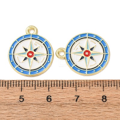 Ocean Alloy Enamel Pendants ENAM-B041-01N-1