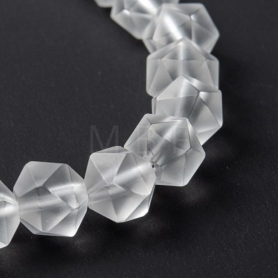 Frosted Glass Beads Stretch Bracelets BJEW-I296-10C-01-1