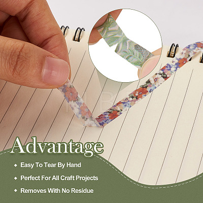 20 Rolls Paper Adhesive Tape Set DIY-TAC0023-42D-1