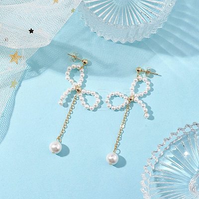 Pearl Pendants Earrings EJEW-TA00426-1